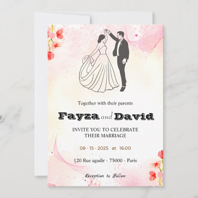 Invitación a la boda (Anverso)