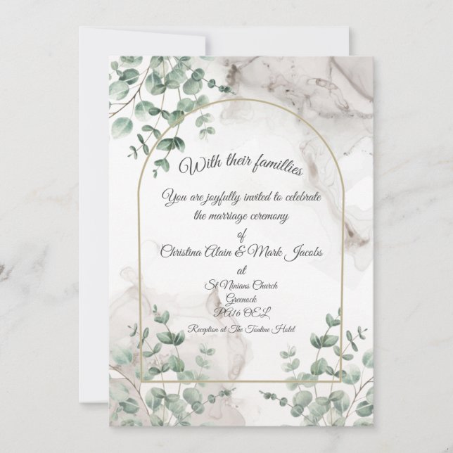 Invitación a la boda (Anverso)