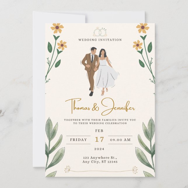 Invitación a la boda (Anverso)