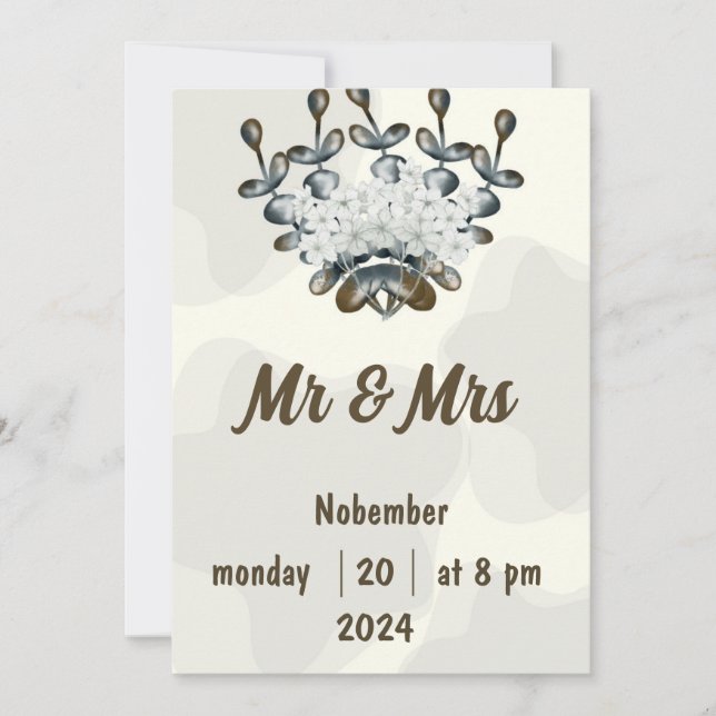 Invitación a la boda (Anverso)