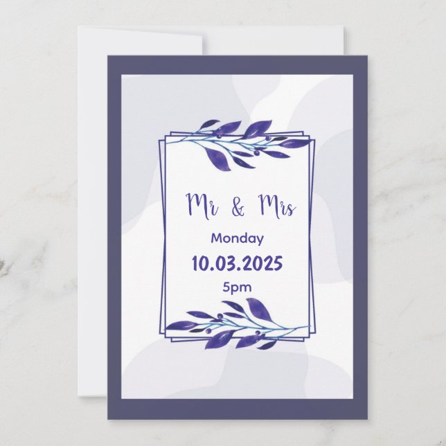 Invitación a la boda (Anverso)