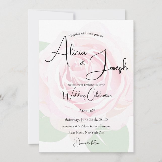 Invitación a la boda (Anverso)