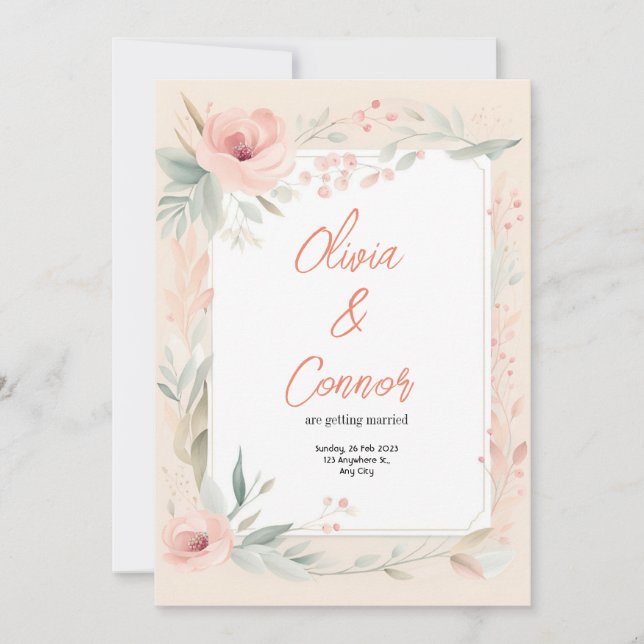 Invitación a la boda (Anverso)