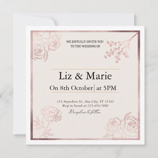 Invitación a la boda (Anverso)