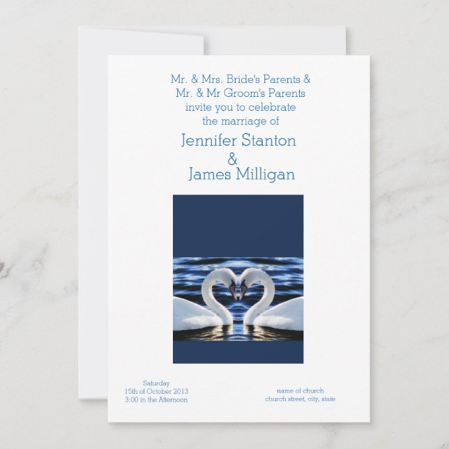 Invitación a la boda (Anverso)