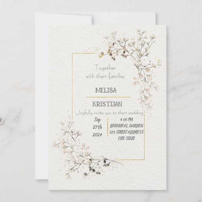 Invitación a la boda (Anverso)