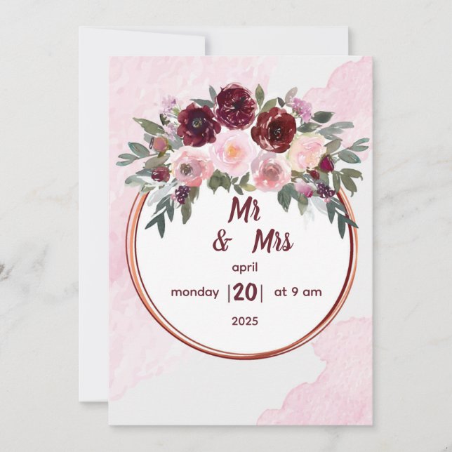 Invitación a la boda (Anverso)