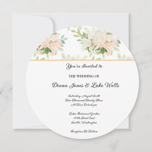 Invitación a la boda (Anverso)