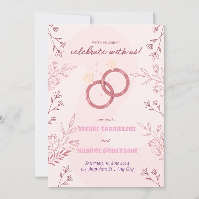 Invitación a la boda (Anverso)