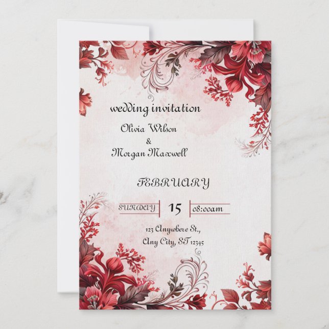 Invitación a la boda (Anverso)