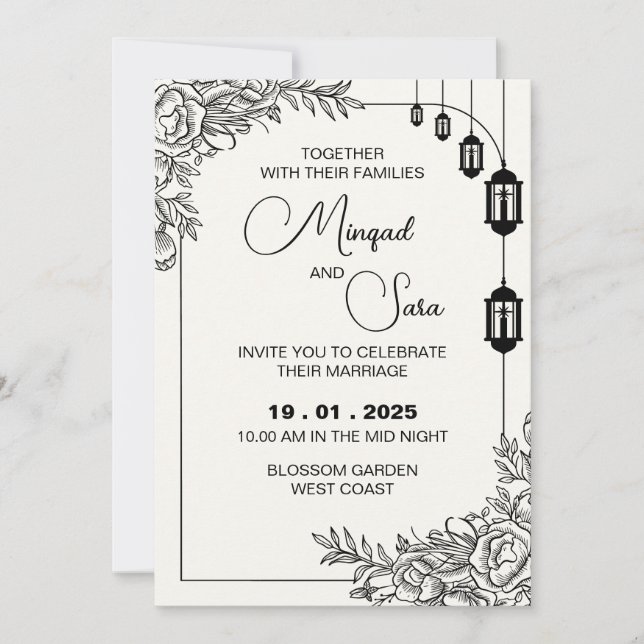 Invitación a la boda (Anverso)
