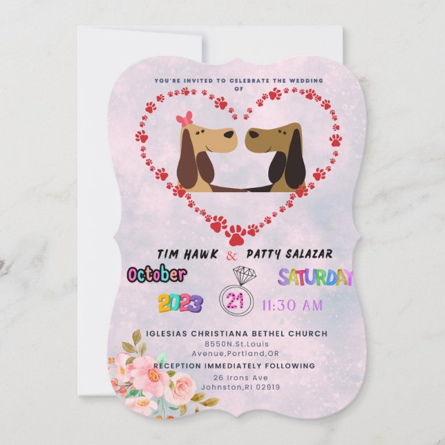 Invitación a la boda (Anverso)