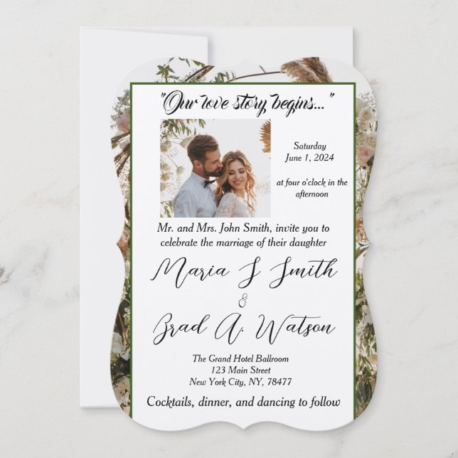 Invitación a la boda (Anverso)
