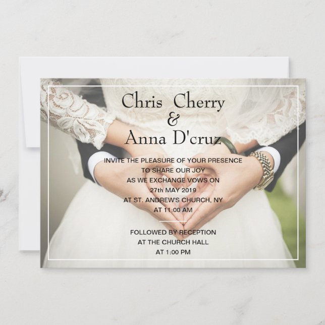 Invitación a la boda (Anverso)