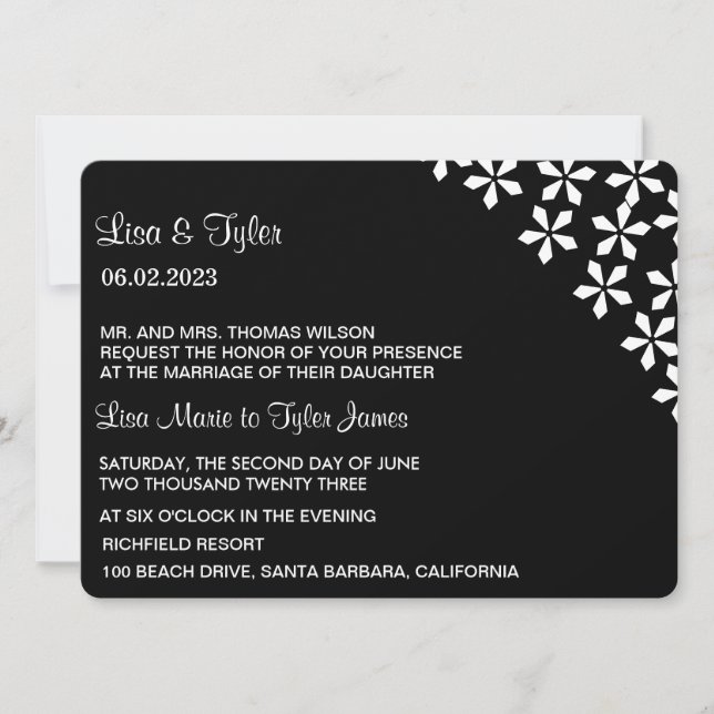 Invitación a la boda (Anverso)