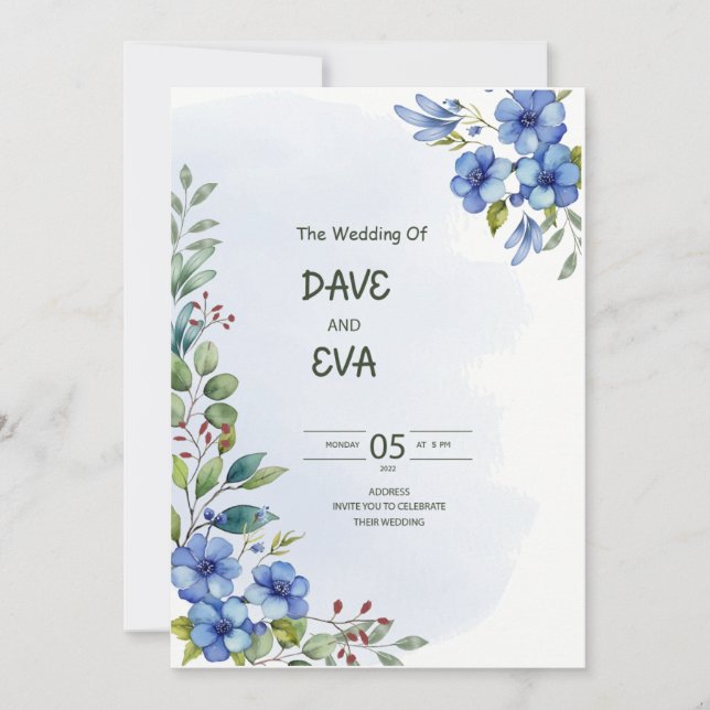 Invitación a la boda (Anverso)
