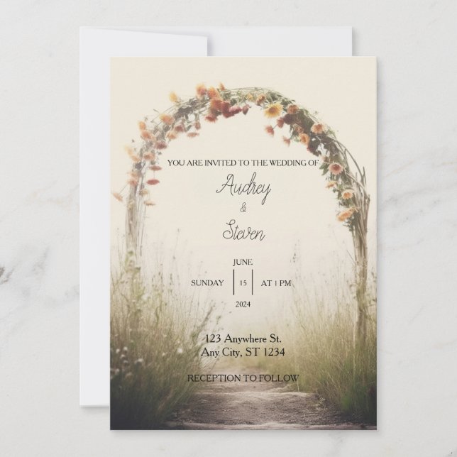 Invitación a la boda (Anverso)