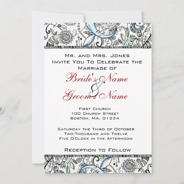 Invitación a la boda (Anverso)