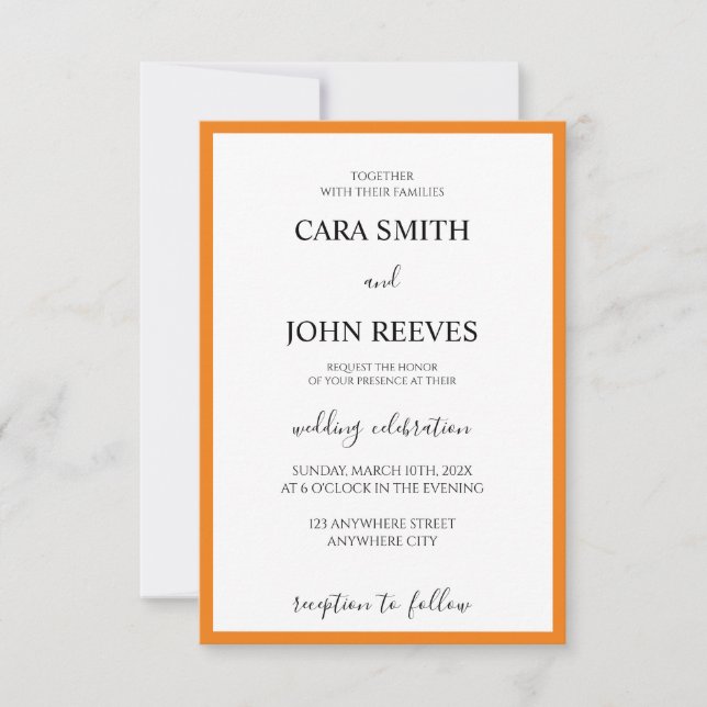 Invitación a la boda (Anverso)