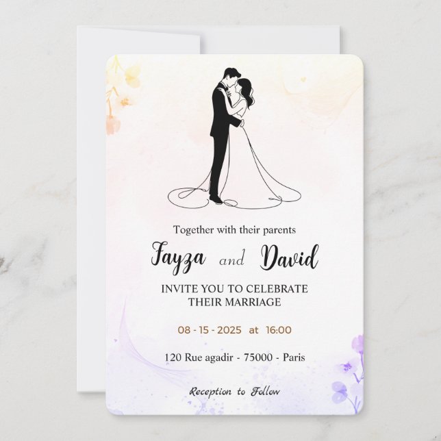 Invitación a la boda (Anverso)