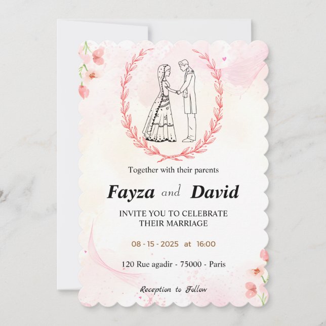 Invitación a la boda (Anverso)