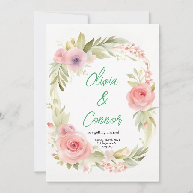 Invitación a la boda (Anverso)