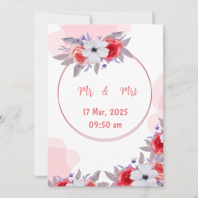 Invitación a la boda (Anverso)