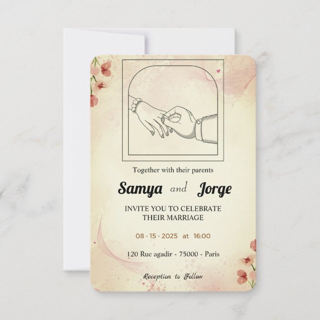 Invitación a la boda (Anverso)