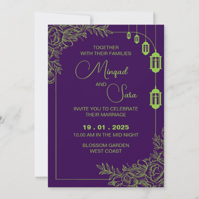 Invitación a la boda (Anverso)
