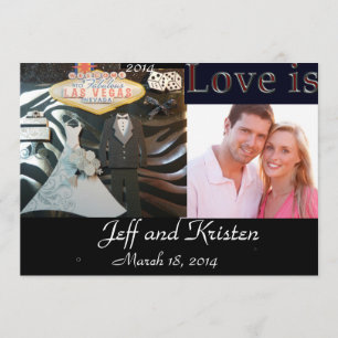 Invitación a la boda 2014 en Las Vegas