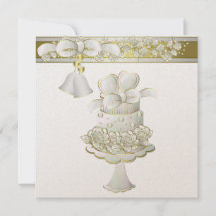 Invitación a la boda: 5,25" x 5,25"