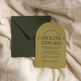 Invitación a la boda a rayas retro