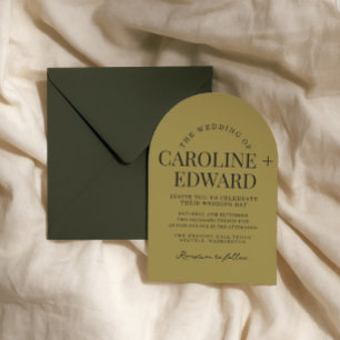 Invitación a la boda a rayas retro