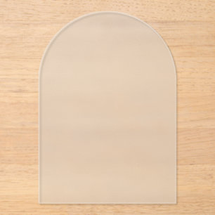 Invitación a la boda acrílica con escarcha de arco