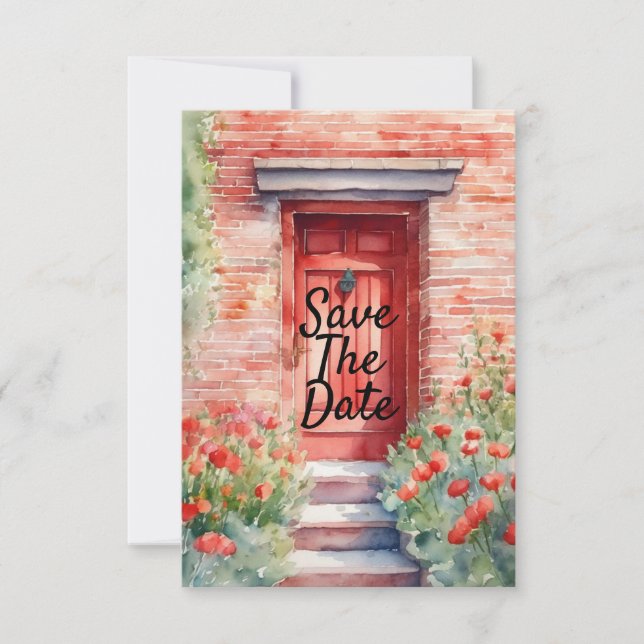 Invitación a la boda acuarela (Anverso)