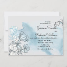 Invitación a la boda acuarela