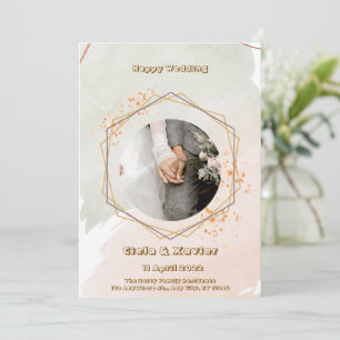 Invitación a la boda acuarela
