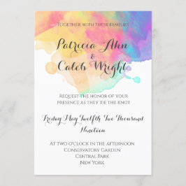 Invitación a la boda acuarela