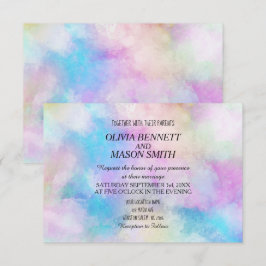 Invitación a la boda acuarela de Moda moderna