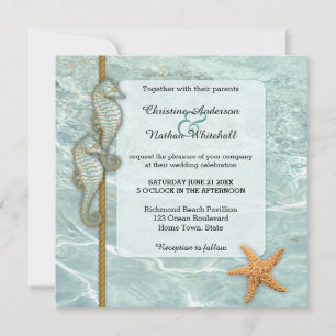 Invitación a la boda acuática náutica por caballit