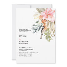 Invitación a la boda africana de Safari encantada