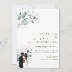 Invitación a la boda afroamericana  Floral