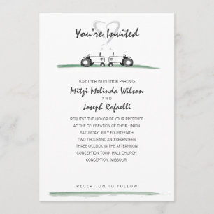 Invitación a la boda agrícola — Estilo clásico
