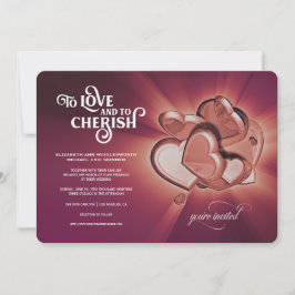 Invitación a la boda amorosa y cariñosa