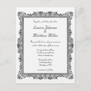 Invitación a la boda antigua