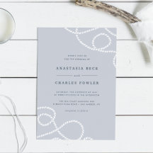 Invitación a la boda apta para el mar | Niebla