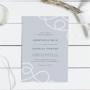 Invitación a la boda apta para el mar   Niebla