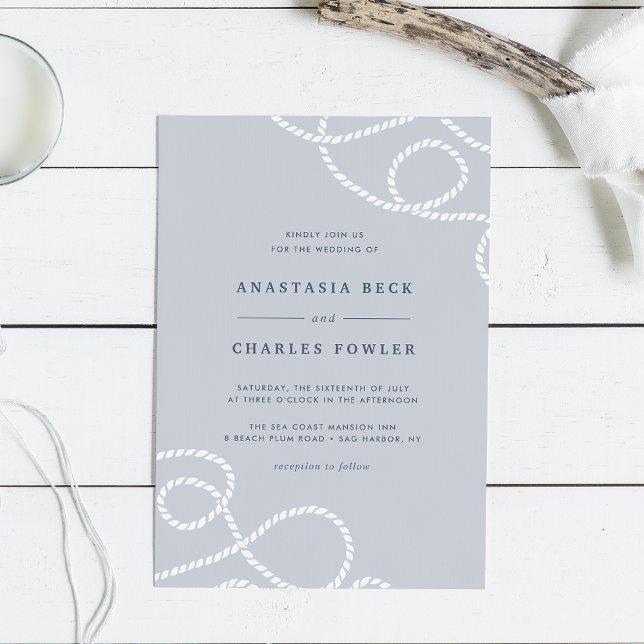 Invitación a la boda apta para el mar | Niebla (Subido por el creador)