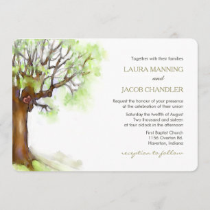 Invitación a la boda - Árbol de amor