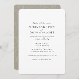 Invitación a la boda "Árbol" de ostión/Mink